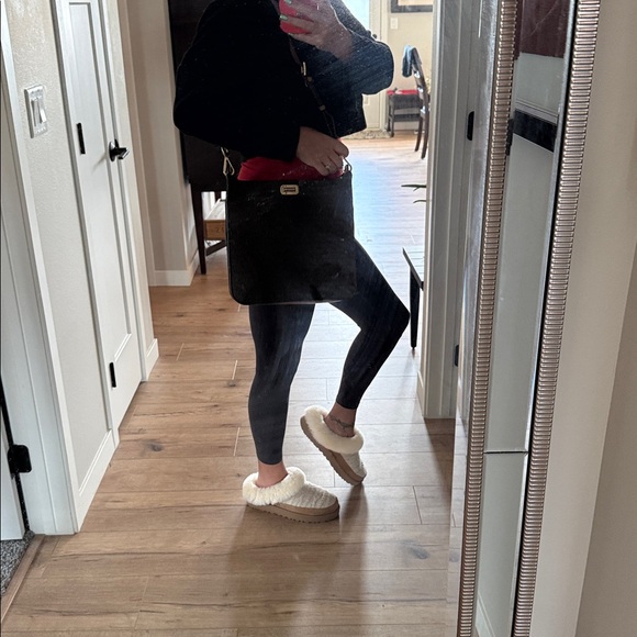 Michael Kors satchel Women's Shoulder Bag MK leather rivet crossbody purse tan - Picture 11 of 11